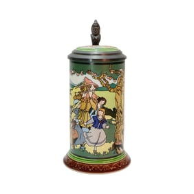 Villeroy & Boch Mettlach, German Beer Stein, Pied Piper of Hamlelin