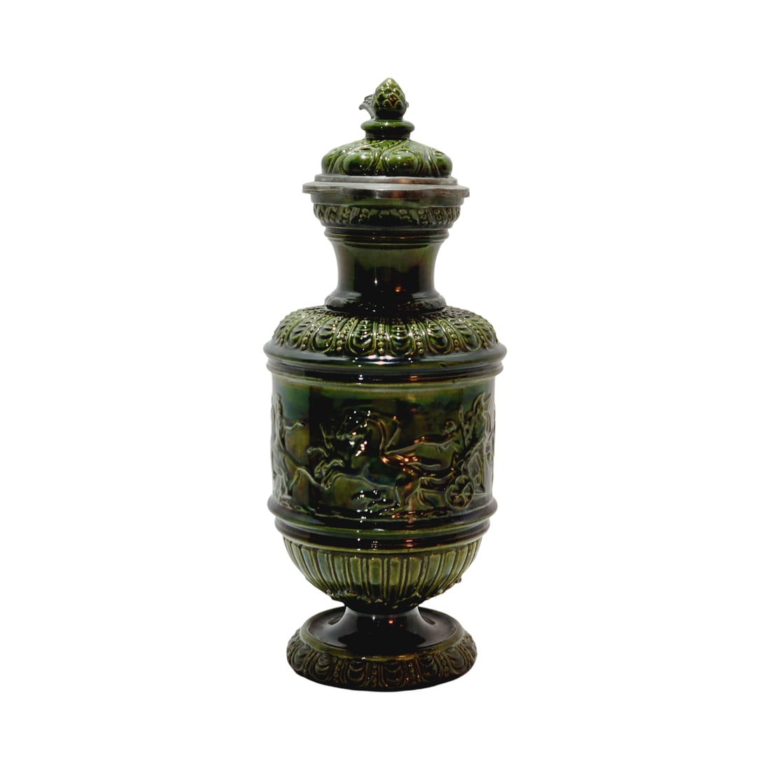 Majolica Master Stein, German Beer Stein, Early Germans & Romans (1 of 15)