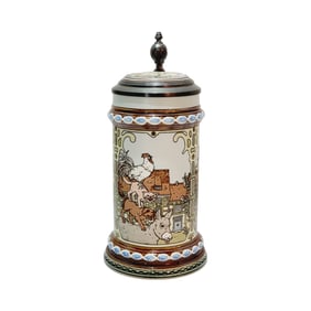 Villeroy & Boch Mettlach #2903, German Beer Stein, Rapunzel