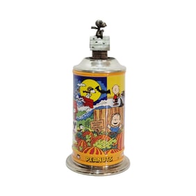 The Danbury Mint Stein, China Stein, Peanuts Halloween Stein