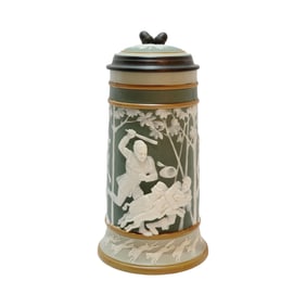 Mettlach #2580, German Beer Stein, Hunting Scene