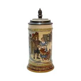 Mettlach #2582, German Beer Stein, The Jester