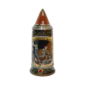 Mettlach #2382, German Beer Stein, The Thirsty Knight