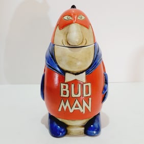 Ceramarte Budweiser CS1, Brazilian Beer Stein, Original Bud Man Stein