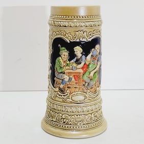 Ceramarte Budweiser CS4, Brazilian Beer Stein, German Tavern Scene