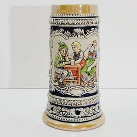 Ceramarte Budweiser CS4, Brazilian Beer Stein, German Tavern Scene - Olympia