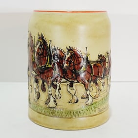 Ceramarte Budweiser CS19, Brazilian Beer Stein, Budweiser Champion Clydesdales
