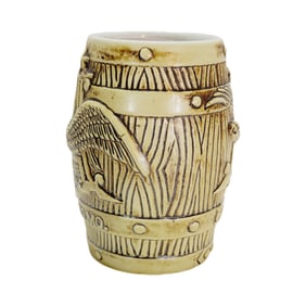 Ceramarte Budweiser CS26A, Brazilian Beer Stein, A&Eagle Barrel - Variation
