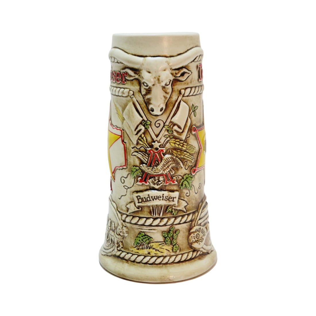 Ceramarte Budweiser CS52, Brazilian Beer Stein, Budweiser Texas (1 of 13)