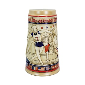 Ceramarte Budweiser CS54, Brazilian Beer Stein, Post Convention ? Olympic