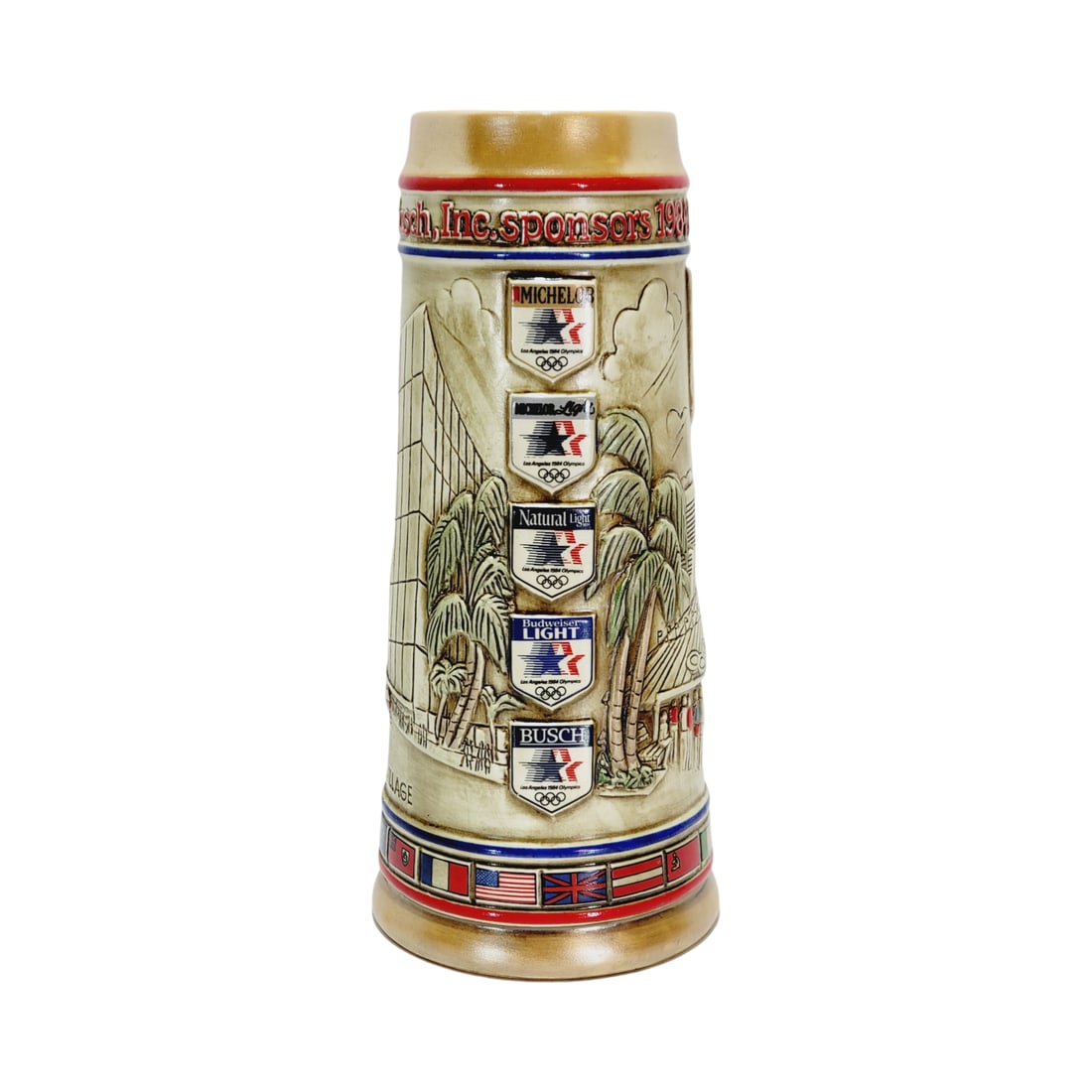 Ceramarte Budweiser CS55, Brazilian Beer Stein, Post Convention ? Olympic (1 of 6)