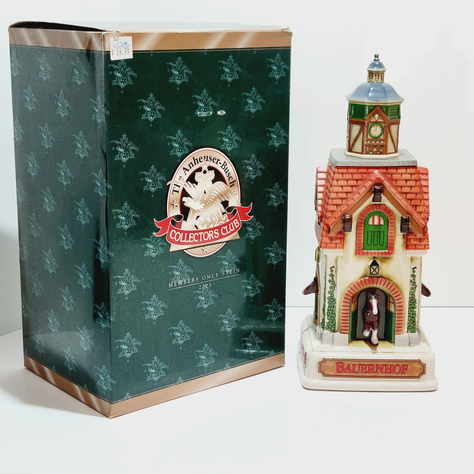 Ceramarte Budwieser CB25, Brazilian Beer Stein, Grant?s Farm Bauernhof (1 of 16)