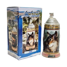 Ceramarte Budwieser CS513, Brazilian Beer Stein, Animals of the Seven Continents - Europe