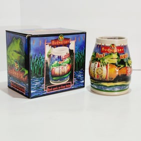 Ceramarte Budwieser CS289, Brazilian Beer Stein, Bud-weis-er Frog