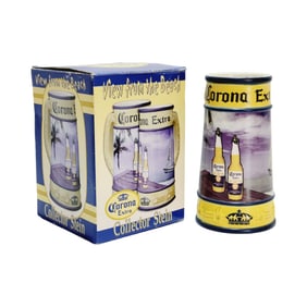 Brax Ltd. Corona Stein, Chinese Beer Stein, A View from the Beach