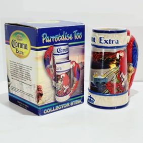 Brax Ltd. Corona Stein, Chinese Beer Stein, Parrotdise Too