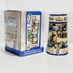 Brax Ltd. Corona Stein, Chinese Beer Stein, Blue Parrot Club