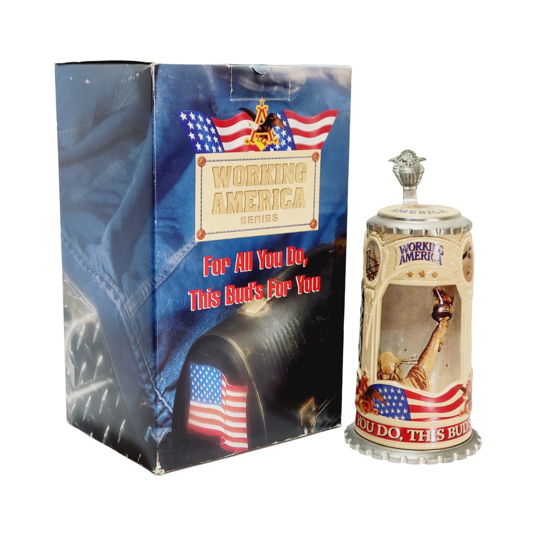 Simon Peter Gerz Budwieser CS318, German Beer Stein, American Worker I (1 of 19)