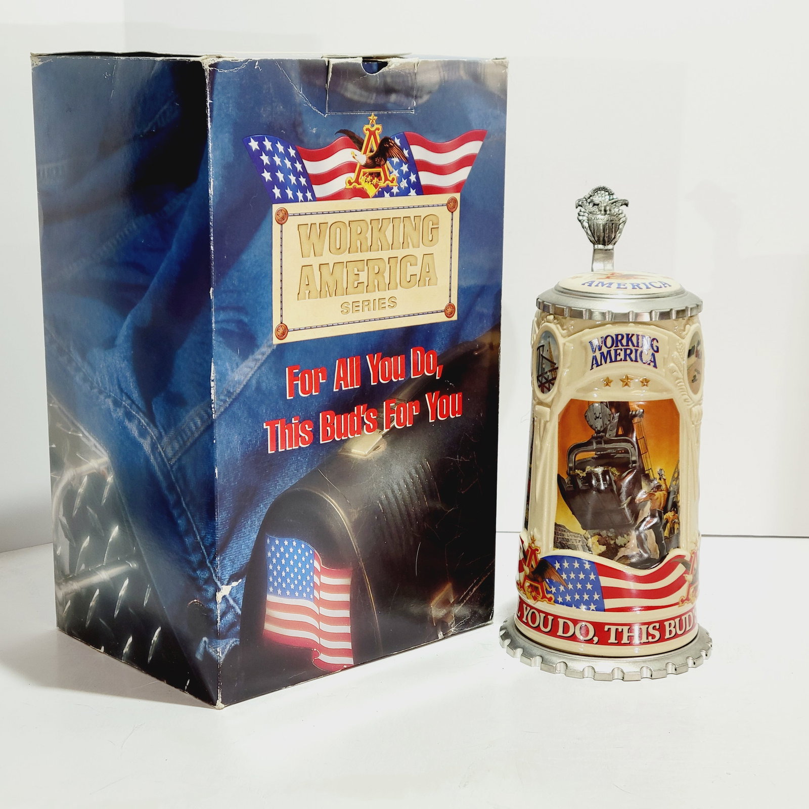 Simon Peter Gerz CS336, German Beer Stein, The American Worker II (1 of 17)
