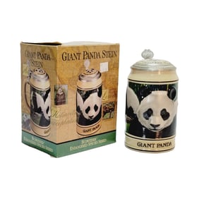 Ceramarte Budwieser CS173, Brazilian Beer Stein, Giant Panda
