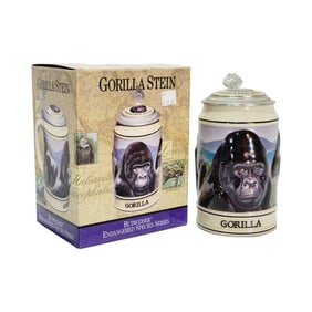 Ceramarte Budwieser CS283, Brazilian Beer Stein, Mountain Gorilla