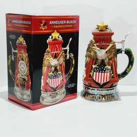 M. Cornell Budwieser, Chinese Beer Stein, A & Eagle Stein