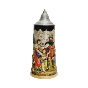 Eckert & Engler #567, German Beer Stein, William Tell's Farewell