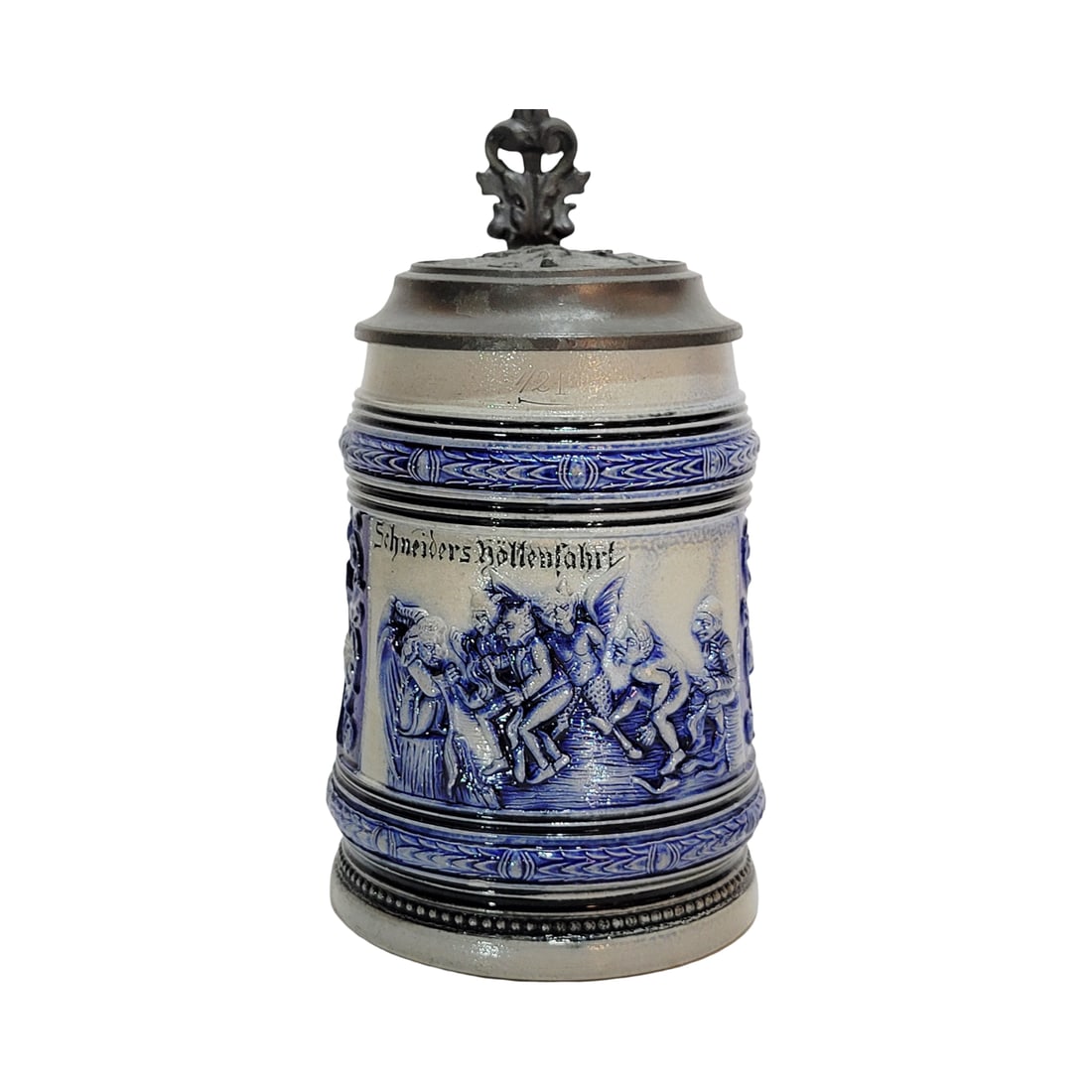 Reinhold Merkelbach #262, German Beer Stein, Schneiders Journey to Hell (1 of 12)