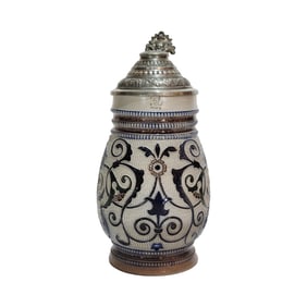 Fritz Thenn #286, German Beer Stein, Mosaic Design