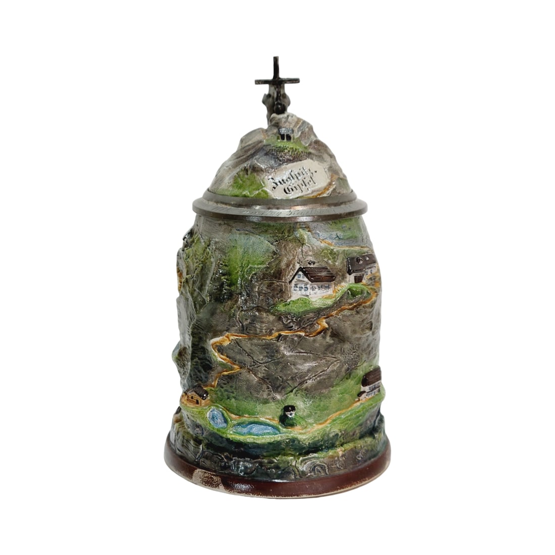 Martin Pausen Stein, German Beer Stein, Zugspitz Mountain Character Stein (1 of 20)