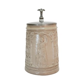 Stoneware Stein, German Beer Stein, Germania