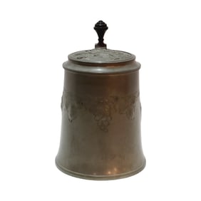 Pewter Stein, German Beer Stein, Grapevine Stein