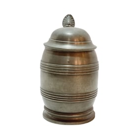Pewter Stein, Germn Beer Stein, Barrel Design