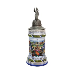 Regimental Stein, German Beer Stein, 11. Comp. 6. Bayern Inf.-Rgt. Amberg 1904-1906