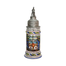 Regimental Stein, German Beer Stein, 3. Comp. 20. Kongl. Bayr. Inf. Regt. Prinz Rupprecht Lindau