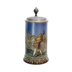 Mettlach Stein #2082, German Beer Stein, William Tell?s Shot