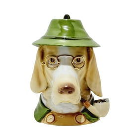 Schierholz & Sohn Character Stein #51, German Beer Stein, Hunter Dog