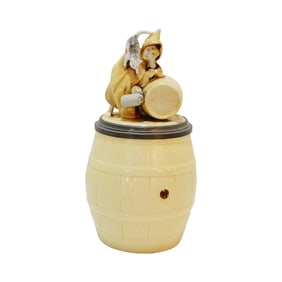 Schierholz & Sohn Character Stein #62, German Beer Stein, Munich Child with Tomcat on Barrel