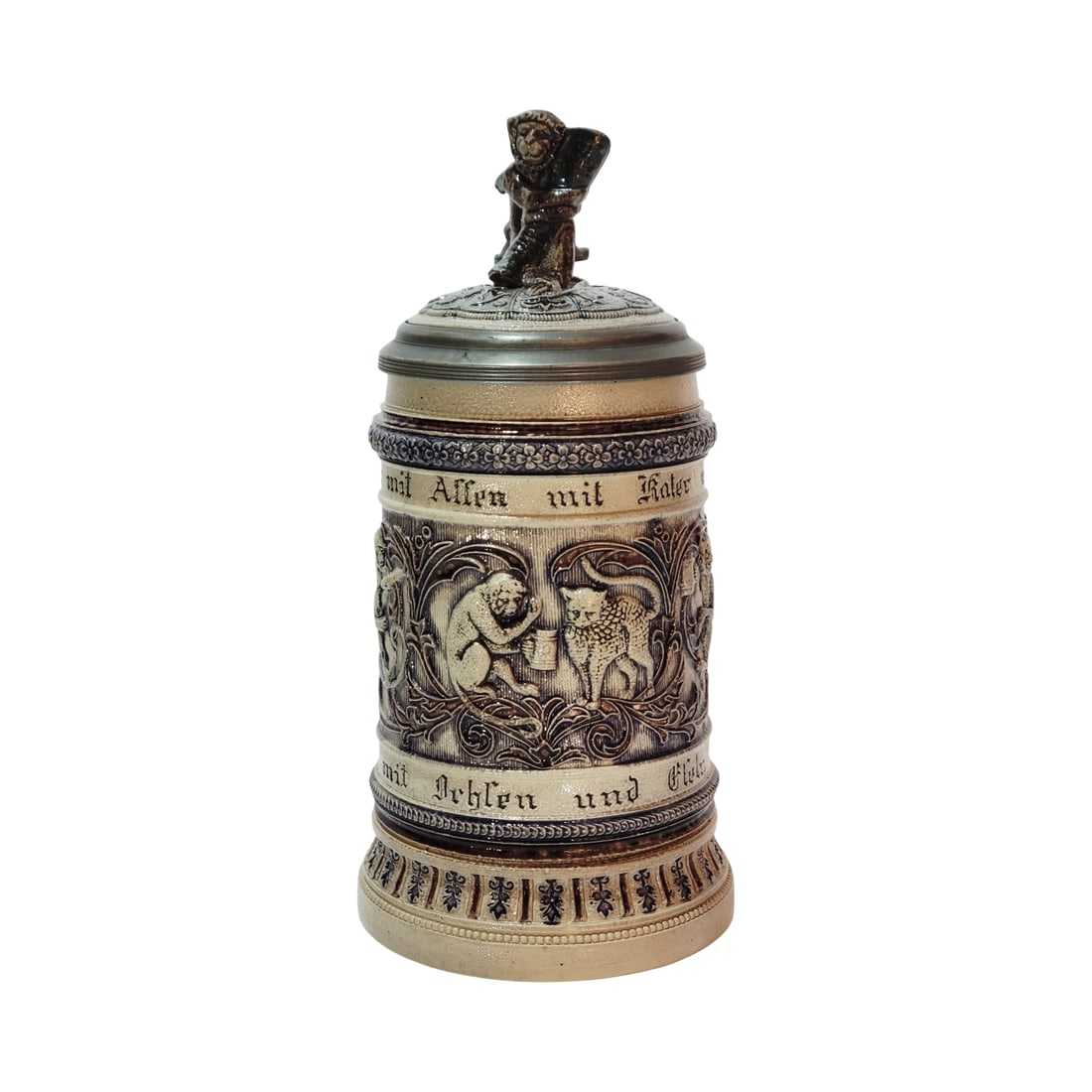 Marzi & Remy Stein, German Beer Stein, Monkeys with a Saying (1 of 15)