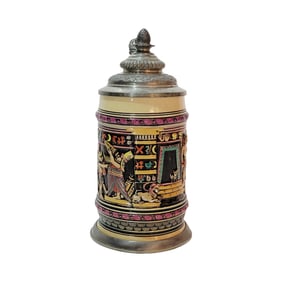 Merkelbach & Wick Stein #743, German Beer Stein, Black Whale of Ascalon