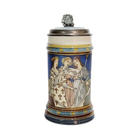 Mettlach Stein #2581, German Beer Stein, Song and Music