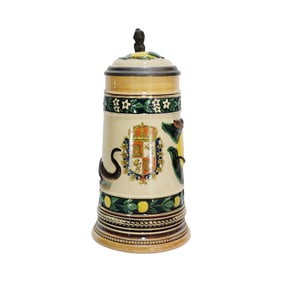 Marzi & Remy Stein #6007, German Beer Stein, Florida Alligator Stein