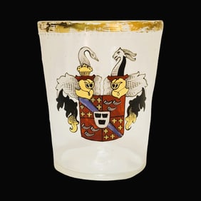 Fritz Heckert Beaker, German Beaker, German Armorial Crest