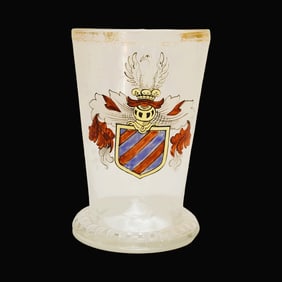 Fritz Heckert Beaker, German Beaker Georf von Fachenberg with Crest