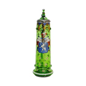 Friedrich van Hauten Stein, German Beer Stein, Armorial German Crest Stein