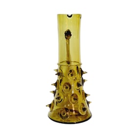 Theresienthal Wine Pitcher, German Wine Pitcher, Amber Studded Pitcher