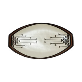 Mettlach Tray #3055, German Relish Tray, Art Nouveau Relish Tray