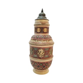 Adolph Diesinger R41, German Beer Stein, Scrollwork with Medallions