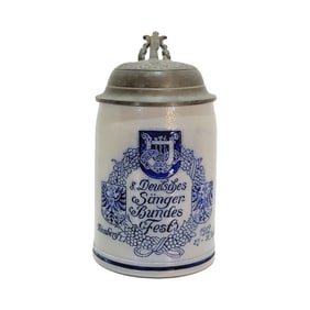 Marzi & Remy for L. Ostermayr Nurnberg Stein, German Beer Stein, Nurnberg Songfest Stein