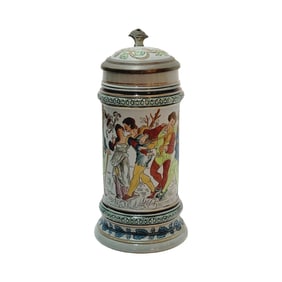 Simon Peter Gerz Stein #265, German Beer Stein, Hunting Scene